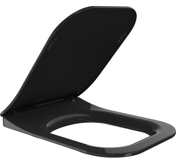 Mexen Teo deska wolnoopadająca slim, duroplast, czarna połysk - 39851085