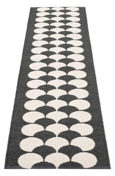 Czarno-kremowy chodnik odpowiedni na zewnątrz 70x250 cm Poppy Black Vanilla – Pappelina