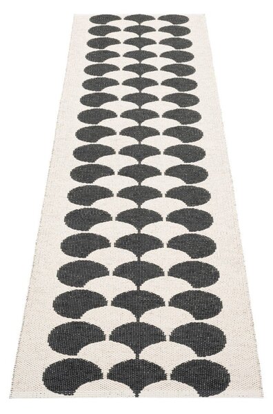 Czarno-kremowy chodnik odpowiedni na zewnątrz 70x250 cm Poppy Black Vanilla – Pappelina