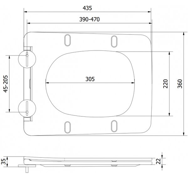 Mexen Vera deska wolnoopadająca slim, duroplast, czarna mat - 39164085