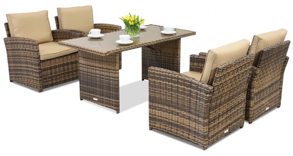 Meble ogrodowe Monaco Premium 4 Garden Point brązowe