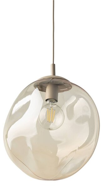 Lampa wisząca Lava TK Lighting, możliwość ściemniania, kremowy / amber, salon / jadalnia, szkło, nowoczesny