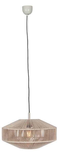 Lampa wisząca Japandi brązowy sznur 46 cm - Svea