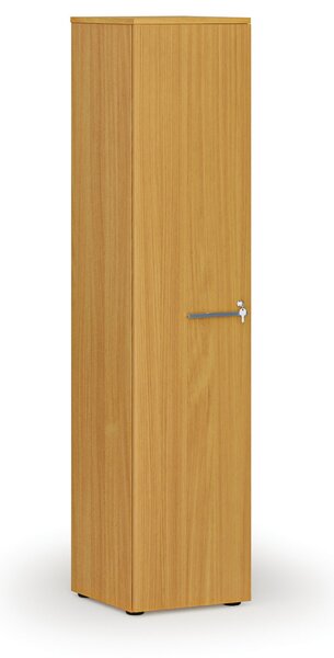 Szafa biurowa wąska PRIMO WOOD, 400 x 420 x 1781 mm, buk