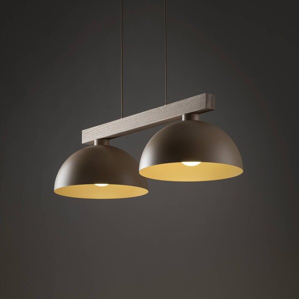 Lampa wisząca Oslo TK Lighting, możliwość ściemniania, kremowy / amber, salon / jadalnia, metal, nowoczesny