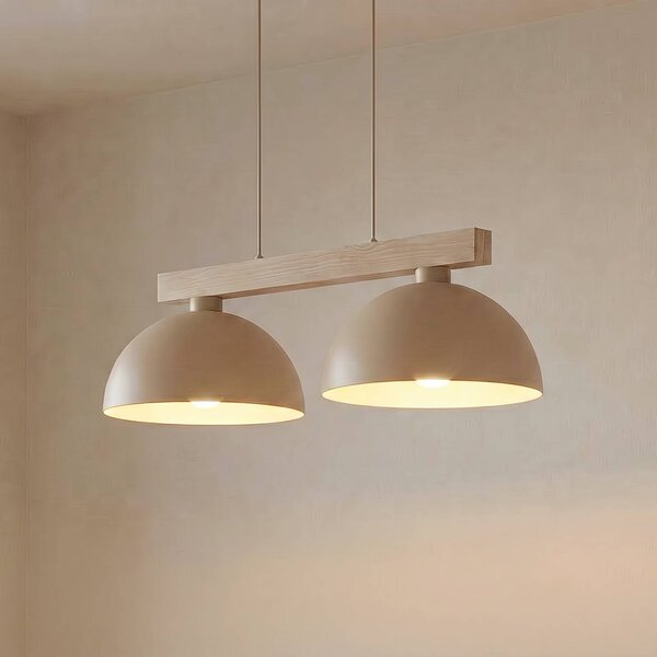 Lampa wisząca Oslo TK Lighting, możliwość ściemniania, kremowy / amber, salon / jadalnia, metal, nowoczesny