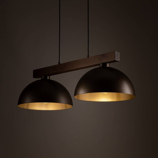 Lampa wisząca Oslo TK Lighting, możliwość ściemniania, brązowy / rdzawy, salon / jadalnia, metal, nowoczesny
