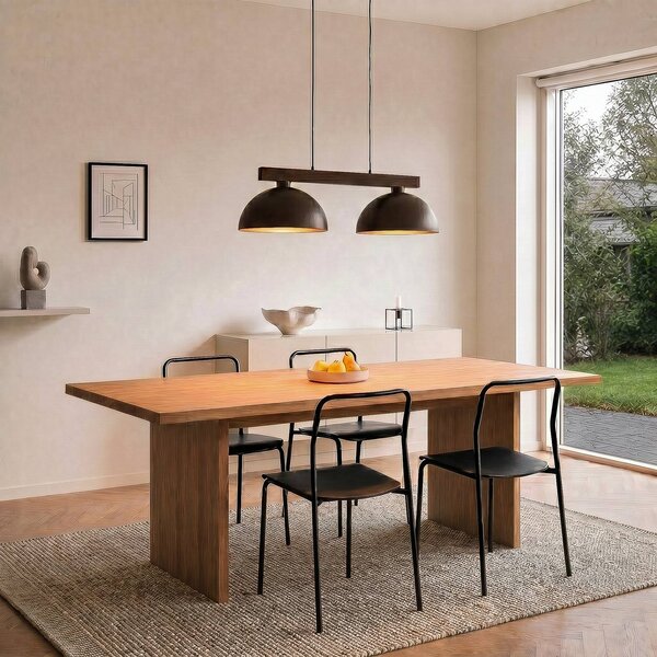 Lampa wisząca Oslo TK Lighting, możliwość ściemniania, brązowy / rdzawy, salon / jadalnia, metal, nowoczesny