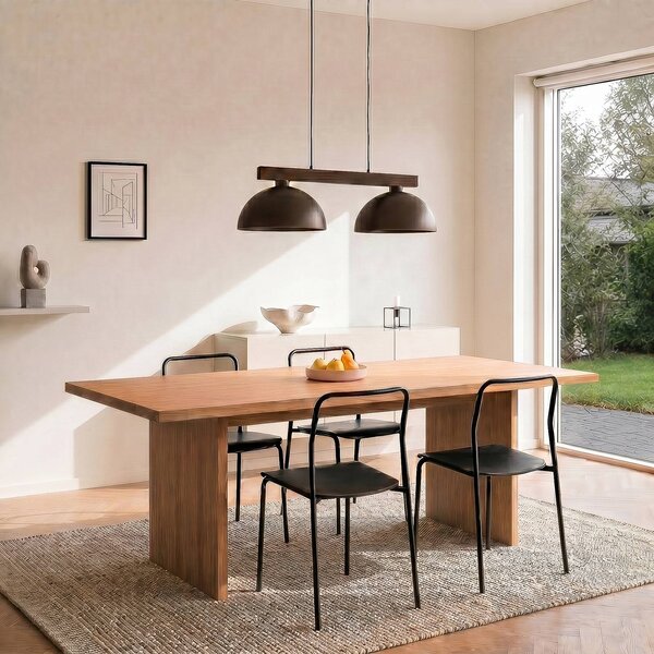 Lampa wisząca Oslo TK Lighting, możliwość ściemniania, brązowy / rdzawy, salon / jadalnia, metal, nowoczesny