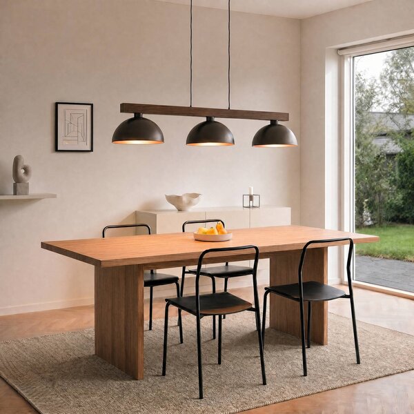 Lampa wisząca Oslo TK Lighting, możliwość ściemniania, brązowy / rdzawy, salon / jadalnia, metal, nowoczesny