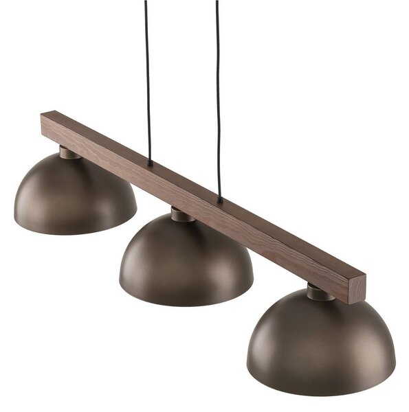 Lampa wisząca Oslo TK Lighting, możliwość ściemniania, brązowy / rdzawy, salon / jadalnia, metal, nowoczesny