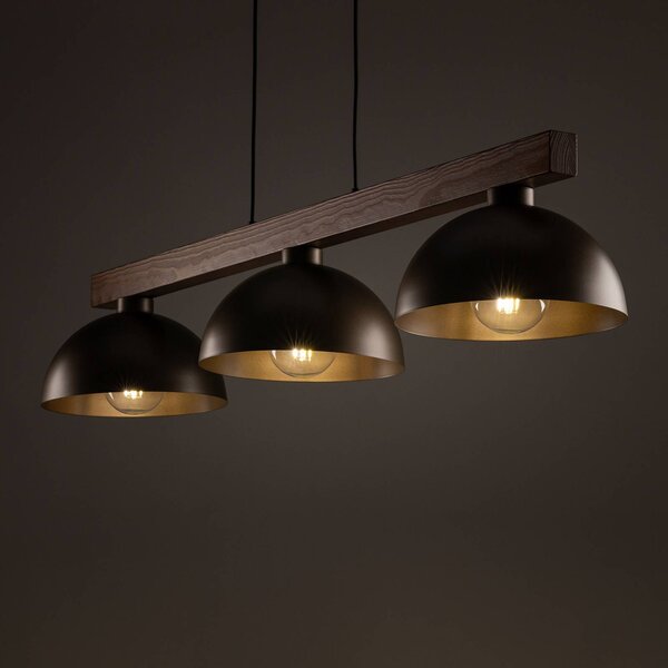Lampa wisząca Oslo TK Lighting, możliwość ściemniania, brązowy / rdzawy, salon / jadalnia, metal, nowoczesny