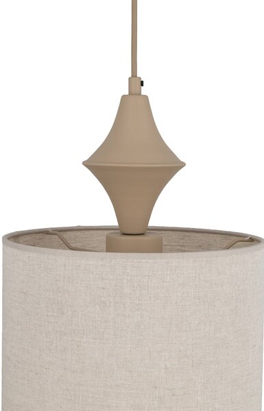 Lampa sufitowa Amura TK Lighting, możliwość ściemniania, kremowy / amber, salon / jadalnia, tkanina / materiał / jedwab, nowoczesny