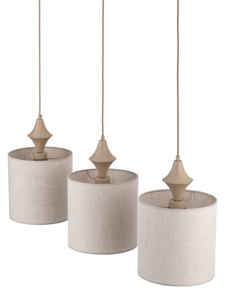 Lampa sufitowa Amura TK Lighting, możliwość ściemniania, kremowy / amber, salon / jadalnia, tkanina / materiał / jedwab, nowoczesny
