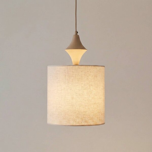 Lampa sufitowa Amura TK Lighting, możliwość ściemniania, kremowy / amber, salon / jadalnia, tkanina / materiał / jedwab, nowoczesny