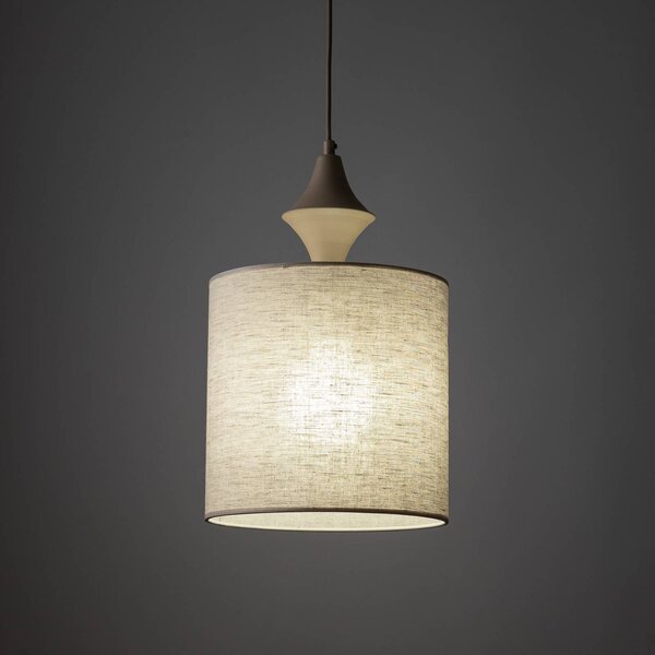 Lampa sufitowa Amura TK Lighting, możliwość ściemniania, kremowy / amber, salon / jadalnia, tkanina / materiał / jedwab, nowoczesny