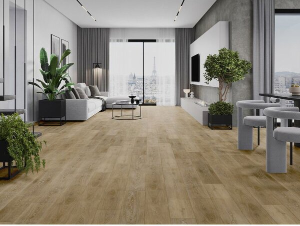 Mexen Alabama panele winylowe 1240 x 182 mm SPC 6,5 mm, podkład IXPE 1,5 mm, 4 V-Fuga, Dąb - F1019-1240-182-505-4V1-01
