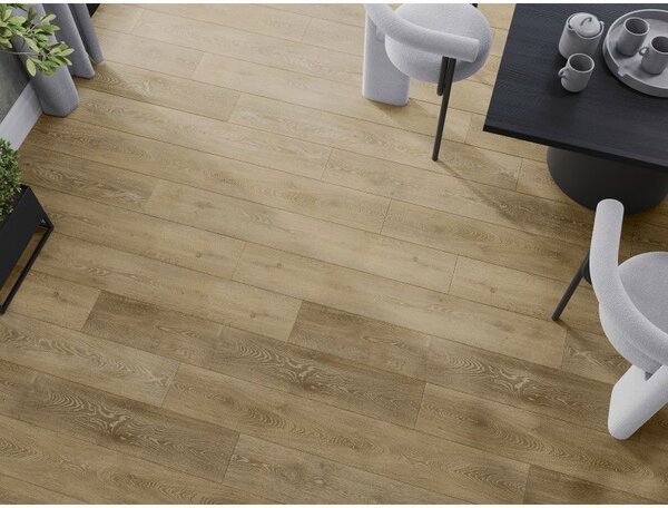 Mexen Alabama panele winylowe 1240 x 182 mm SPC 6,5 mm, podkład IXPE 1,5 mm, 4 V-Fuga, Dąb - F1019-1240-182-505-4V1-01