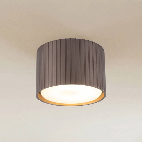 Downlight Ferro, brązowy, tworzywo sztuczne, wysokość 6 cm, GX53 Ferro TK Lighting, możliwość ściemniania, brązowy / rdzawy, salon / jadalnia, tworzywo sztuczne, nowoczesny