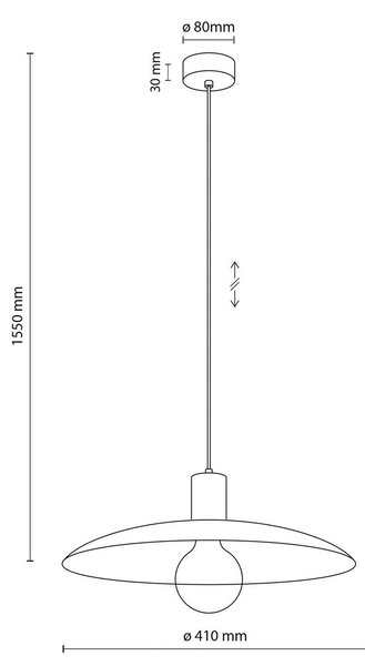 Lampa wisząca Astra TK Lighting, możliwość ściemniania, zielony, salon / jadalnia, metal, nowoczesny