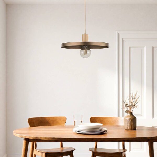 Lampa wisząca Sila TK Lighting, możliwość ściemniania, brązowy / rdzawy, salon / jadalnia, metal, nowoczesny