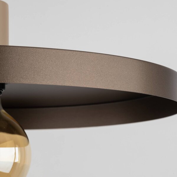 Lampa wisząca Sila TK Lighting, możliwość ściemniania, brązowy / rdzawy, salon / jadalnia, metal, nowoczesny