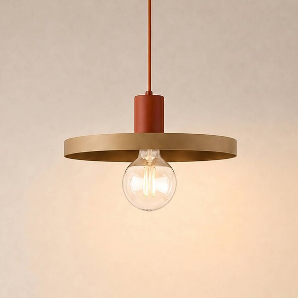 Lampa wisząca Sila TK Lighting, możliwość ściemniania, kremowy / amber, salon / jadalnia, metal, nowoczesny