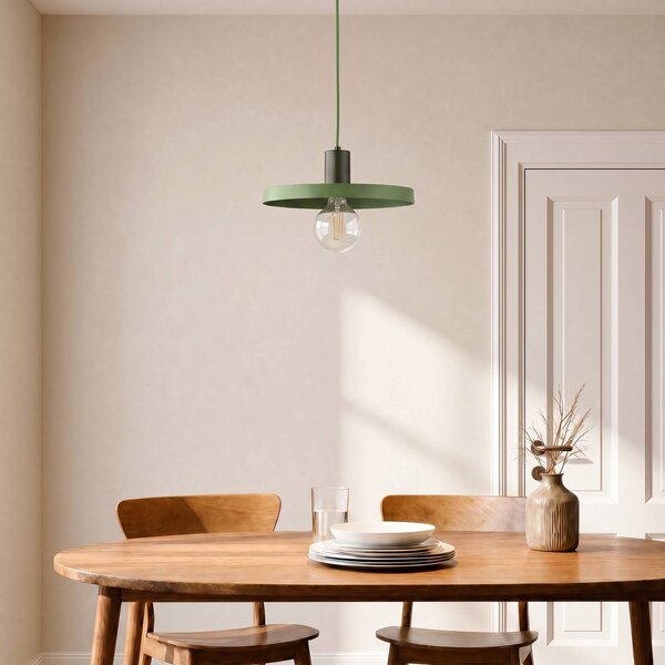 Lampa wisząca Sila TK Lighting, możliwość ściemniania, zielony, salon / jadalnia, metal, nowoczesny