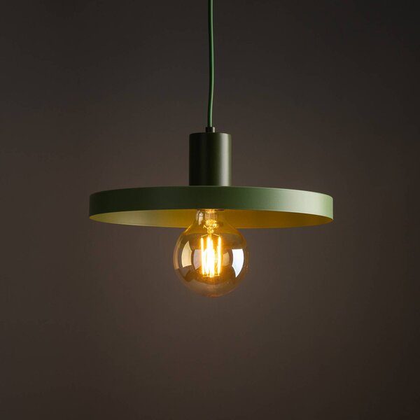 Lampa wisząca Sila TK Lighting, możliwość ściemniania, zielony, salon / jadalnia, metal, nowoczesny