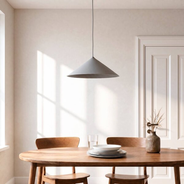 Lampa wisząca Lume L TK Lighting, możliwość ściemniania, aluminiowy / szary / cynkowy, salon / jadalnia, metal, nowoczesny