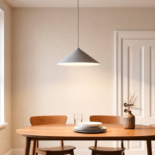 Lampa wisząca Lume L TK Lighting, możliwość ściemniania, aluminiowy / szary / cynkowy, salon / jadalnia, metal, nowoczesny