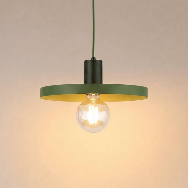 Lampa wisząca Sila TK Lighting, możliwość ściemniania, zielony, salon / jadalnia, metal, nowoczesny