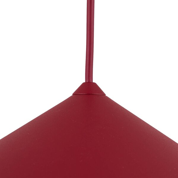 Lampa wisząca Lume L TK Lighting, możliwość ściemniania, czerwony, salon / jadalnia, metal, nowoczesny