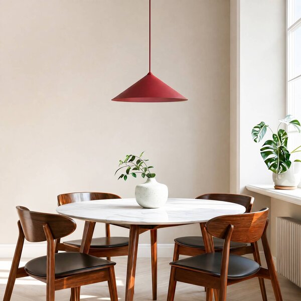 Lampa wisząca Lume L TK Lighting, możliwość ściemniania, czerwony, salon / jadalnia, metal, nowoczesny
