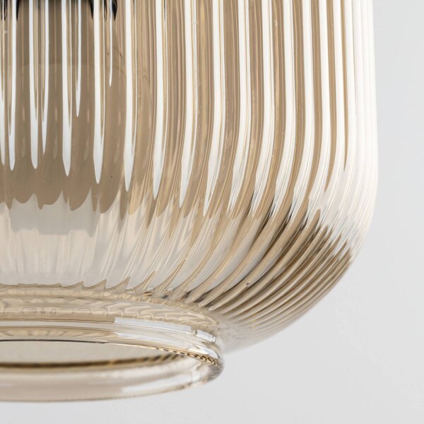 Lampa wisząca Sophia TK Lighting, możliwość ściemniania, aluminiowy / szary / cynkowy, salon / jadalnia, szkło, nowoczesny
