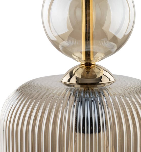 Lampa wisząca Sophia TK Lighting, możliwość ściemniania, aluminiowy / szary / cynkowy, salon / jadalnia, szkło, nowoczesny