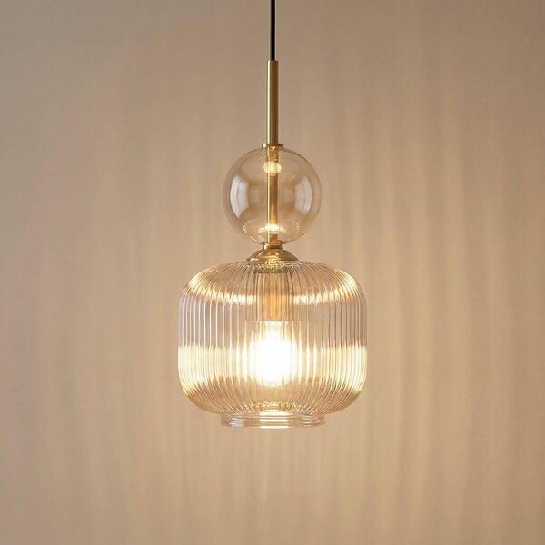 Lampa wisząca Sophia TK Lighting, możliwość ściemniania, aluminiowy / szary / cynkowy, salon / jadalnia, szkło, nowoczesny