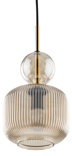 Lampa wisząca Sophia TK Lighting, możliwość ściemniania, aluminiowy / szary / cynkowy, salon / jadalnia, szkło, nowoczesny