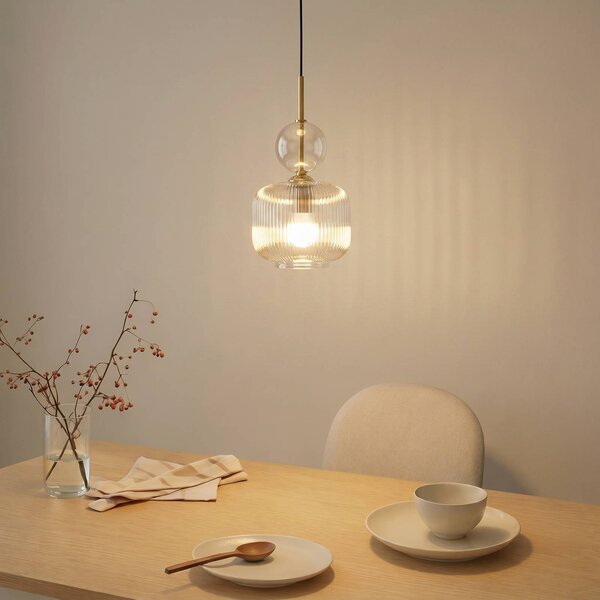 Lampa wisząca Sophia TK Lighting, możliwość ściemniania, aluminiowy / szary / cynkowy, salon / jadalnia, szkło, nowoczesny