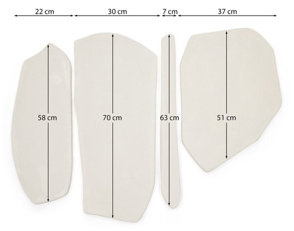 Dekoracje ścienne zestaw 4 szt. 95x68 cm Siluna – Kave Home