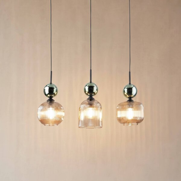 Lampa wisząca Sophia TK Lighting, możliwość ściemniania, zielony, salon / jadalnia, szkło, nowoczesny