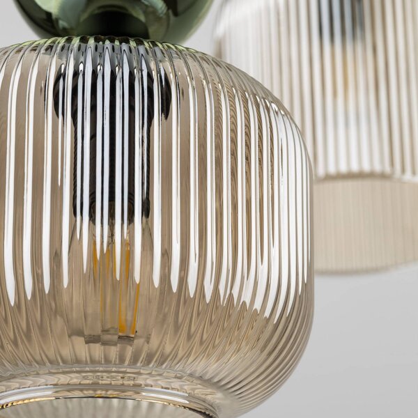 Lampa wisząca Sophia TK Lighting, możliwość ściemniania, zielony, salon / jadalnia, szkło, nowoczesny