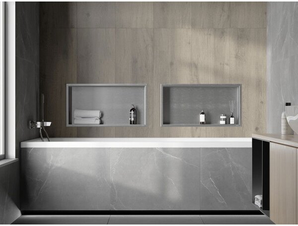 Mexen X-Wall-R półka wnękowa z kołnierzem 60 x 30 cm, inox - 1910603010