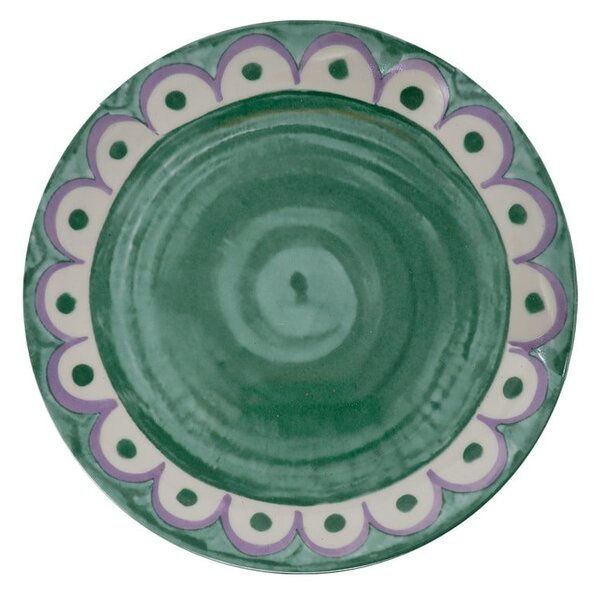 Zielone porcelanowe talerze zestaw 6 szt. ø 27 cm Tangeri green – Villa Altachiara