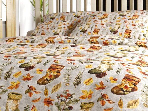 Bawełniana pościel AUTUMN SOCKS kolorowa Rozmiar pościeli: 2 szt 70 x 90 cm | 200 x 220 cm