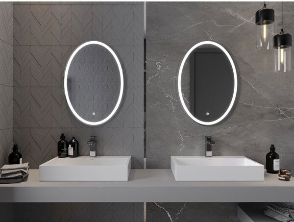 Mexen Elz lustro łazienkowe podświetlane 50 x 70 cm, LED 6000K, antypara - 9802-050-070-611-00