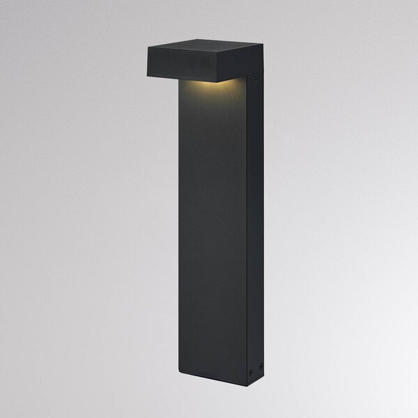Molto Luce Słupek oświetleniowy LED ATO, wysokość 45 cm, włącznik/wyłącznik, kolor ATO, czarny, aluminium, nowoczesny