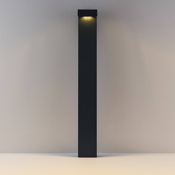 Molto Luce Słupek oświetleniowy LED ATO, wysokość 85 cm, DALI, antracyt, IP65, metal możliwość ściemniania, czarny, aluminium, nowoczesny