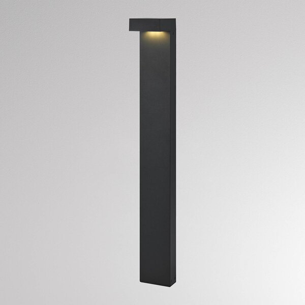 Molto Luce Słupek oświetleniowy LED ATO, wysokość 85 cm, DALI, antracyt, IP65, metal możliwość ściemniania, czarny, aluminium, nowoczesny