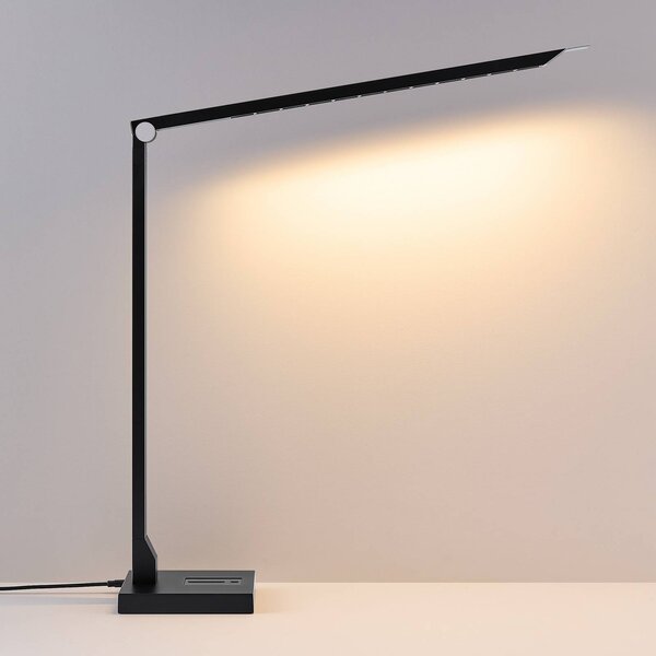 Molto Luce Lampa stołowa FLOYD PRO, możliwość ściemniania, czarny, biuro, aluminium, nowoczesny